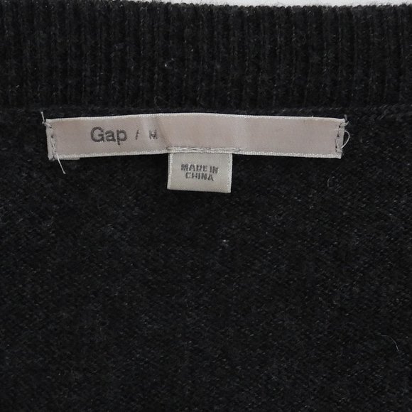 Grey Gap Wool Blend Sweater - Medium - Picture 5 of 6